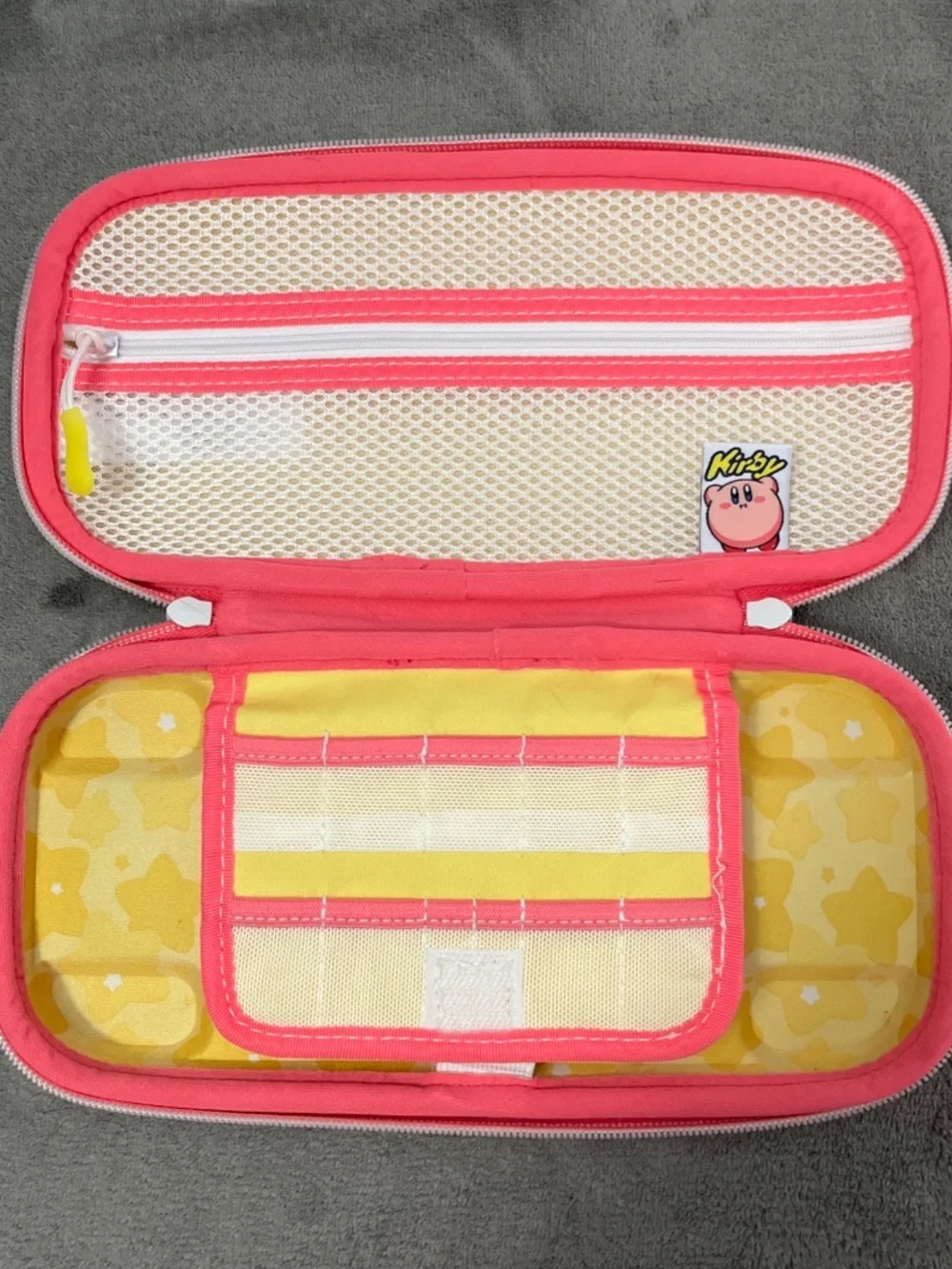 Pink and Blue Cloud Kirby Case for Nintendo Switch